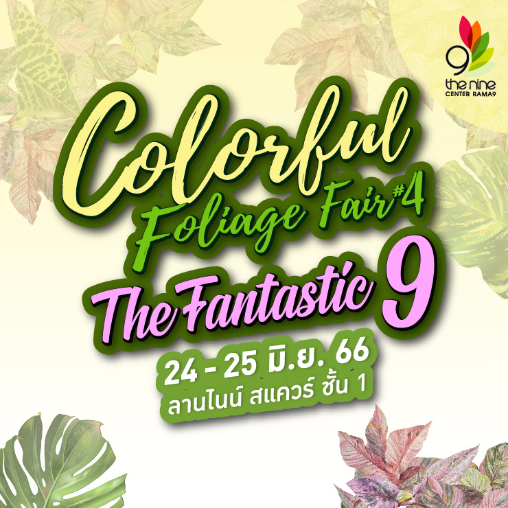 Colorful Foliage Fair #4 The Fantastic 9 งานแฟร์ สำหรับไม้ใบไม้ด่าง ครั้งที่ 4